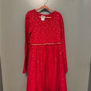 Worn once Hanna red and gold dress